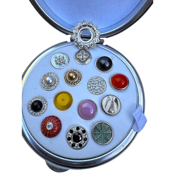 Kameleon Jewel Pop Lot Of 13 Charms With Sterling Silver Jewelry Case & Pendant - Picture 3 of 14